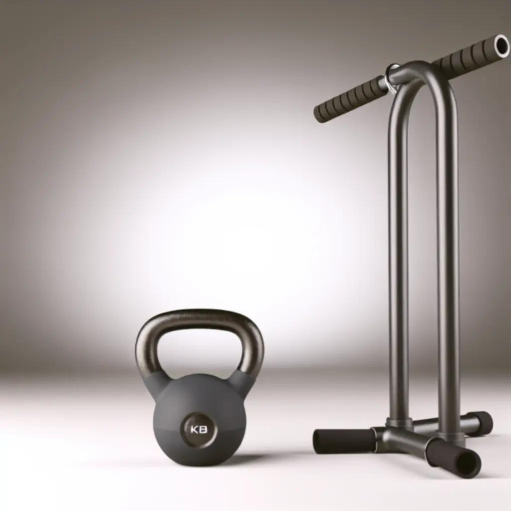 Zestaw kettlebells z drążkiem